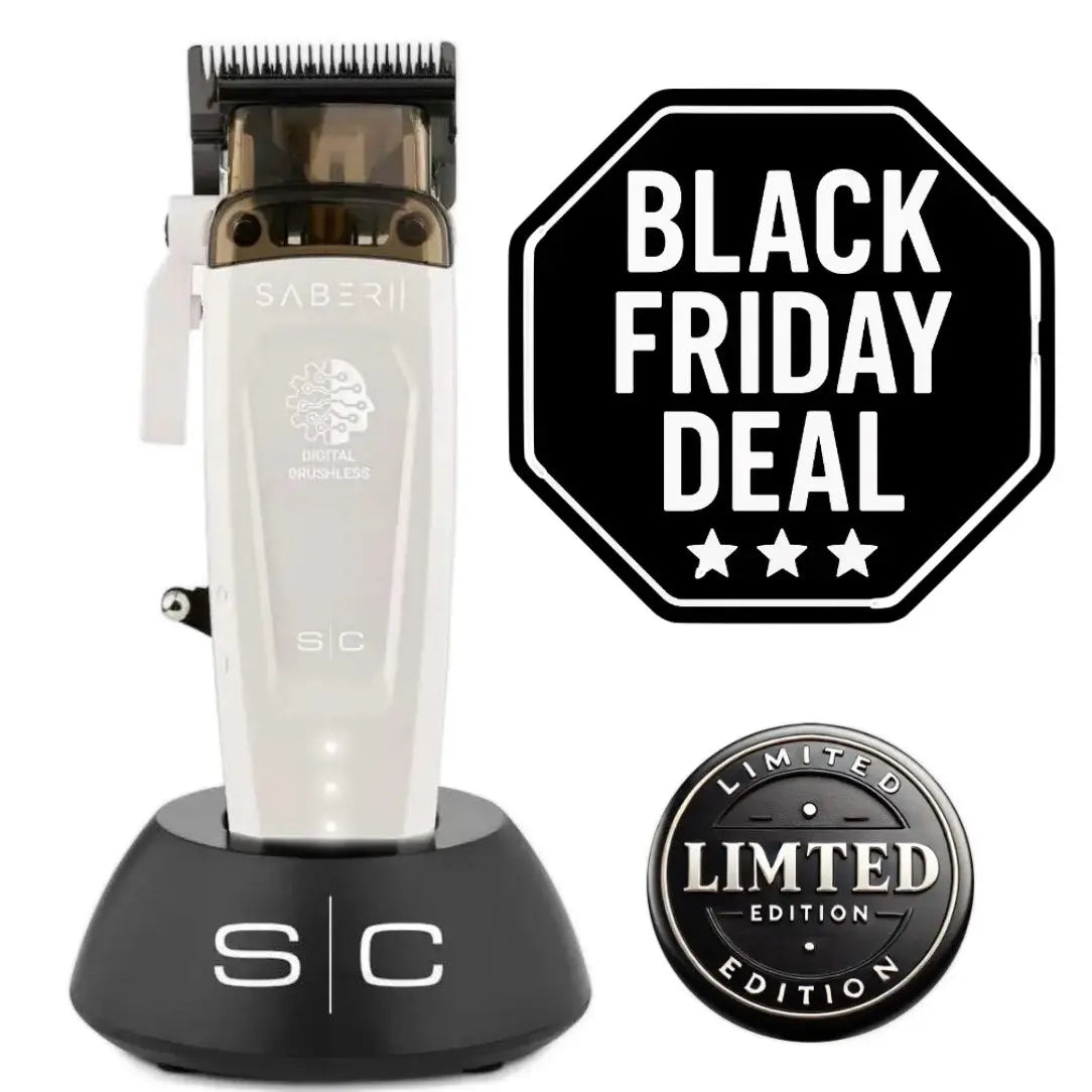Saber 2 Professional Hair Clipper with EON Digital Brushless Motor – White Limited Edition