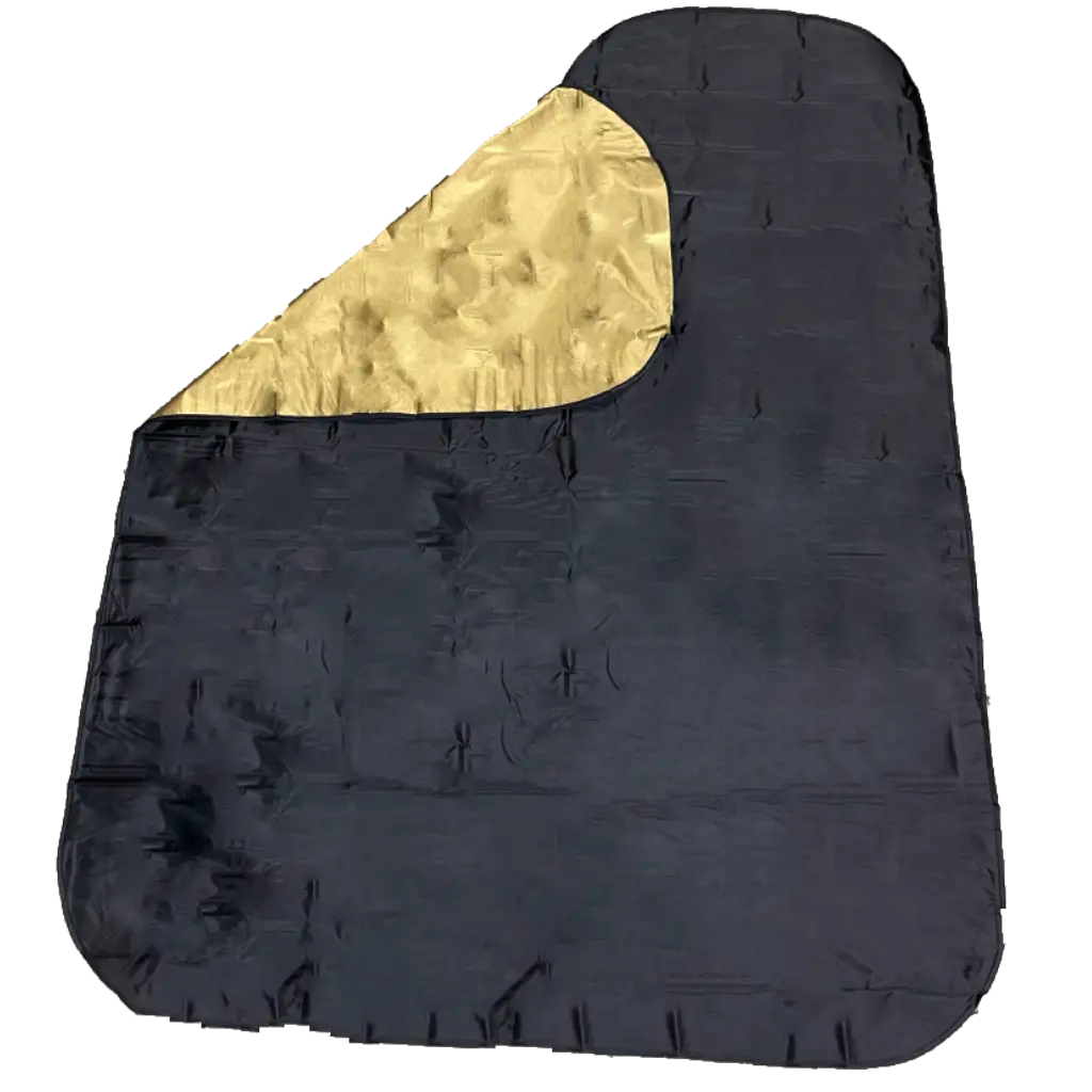 24K Barber Black - Gold Cape Reversible - BUYBARBER.COM