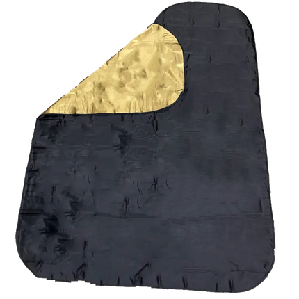 24K Barber Black - Gold Cape Reversible - BUYBARBER.COM