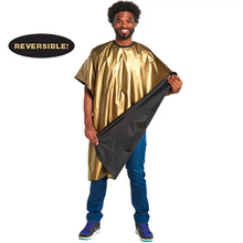 24K Barber Black - Gold Cape Reversible - BUYBARBER.COM