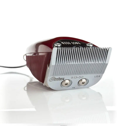 "Close-up of Oster Fast Feed Clipper showcasing its whisper-quiet pivot motor"
