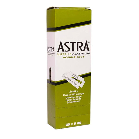 Astra Platinum Double Edge Safety Razor Blades ,100 Count