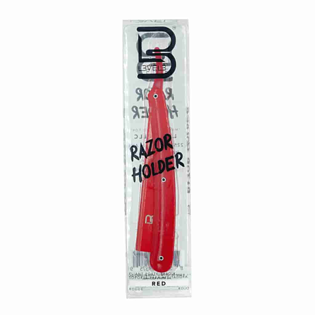 Level 3 Red Straight Razor Holder | Precision and Elegance | BuyBarber.com