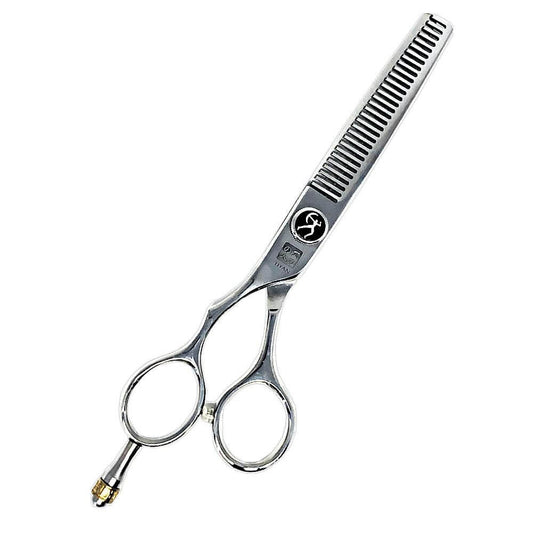 Hand Made Japan Left Handed Micro-Cut Hair Thinning Shears - 6 inch - BUYBARBER.COM