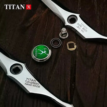 Handmade Japan TJD- Green Stainless Steel Hair Cutting Shears | Shop BuyBarber