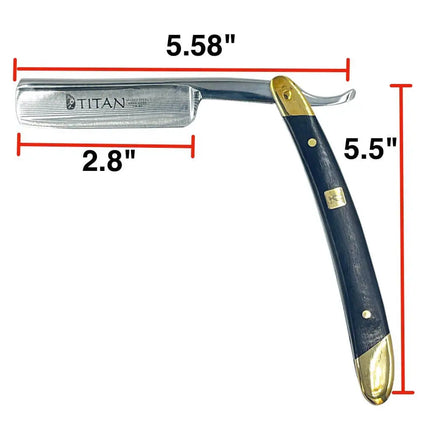 Hand Made Japan  Straight Razor 5/8" Ebony - BUYBARBER.COM