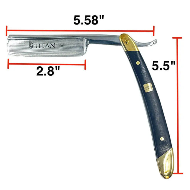 Hand Made Japan  Straight Razor 5/8" Ebony - BUYBARBER.COM