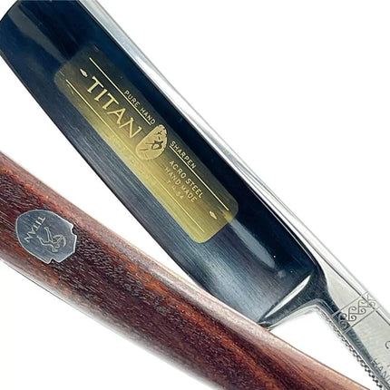 Hand Made Japan  Straight Razor 5/8" Mahogany- Gold Limited Edition - BUYBARBER.COM