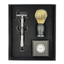 Buy Barber 4pz Travel Shaving Set - Black - BUYBARBER.COM