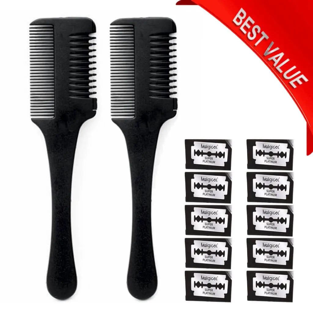 Buy Barber Professional Razor Comb - Double Edge Blade - BUYBARBER.COM