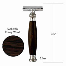 Hand Made Safety Razor Ebony Wood - BUYBARBER.COM
