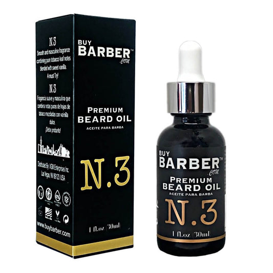 Buy Barber Premium Beard Oil N.3 - 1 fl oz/30ml - BUYBARBER.COM