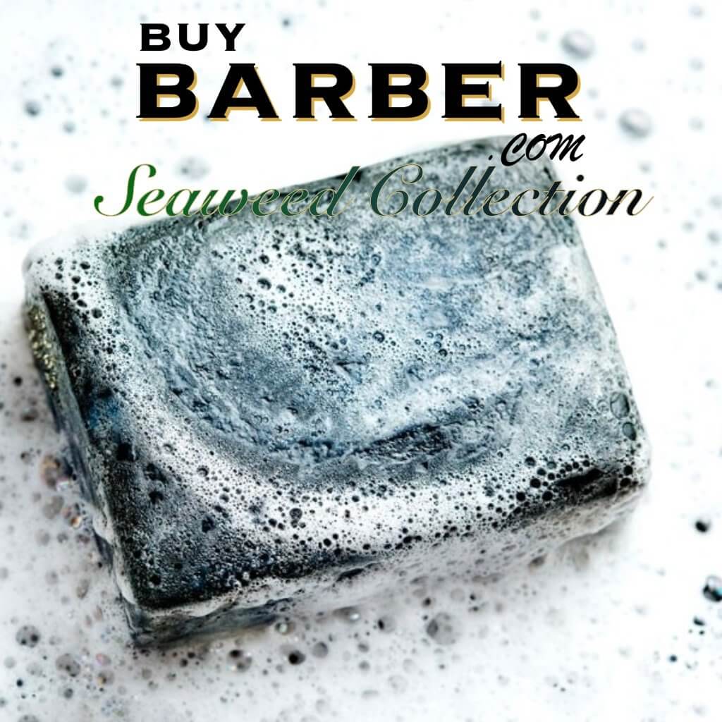 Face and Beard Seaweed-Charcoal Bar 3.5oz-100gr - BUYBARBER.COM