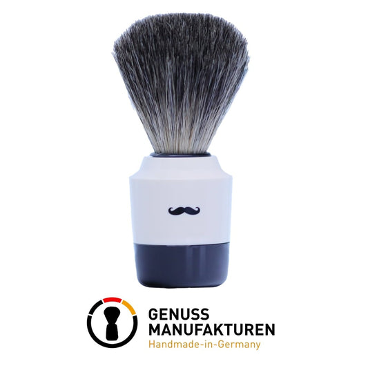 Art Collection Shaving Brush- Pure Badger - White