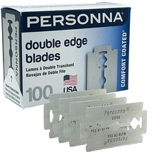 Personna Double Edge Razor Blades 100 count- Made in the USA - BUYBARBER.COM