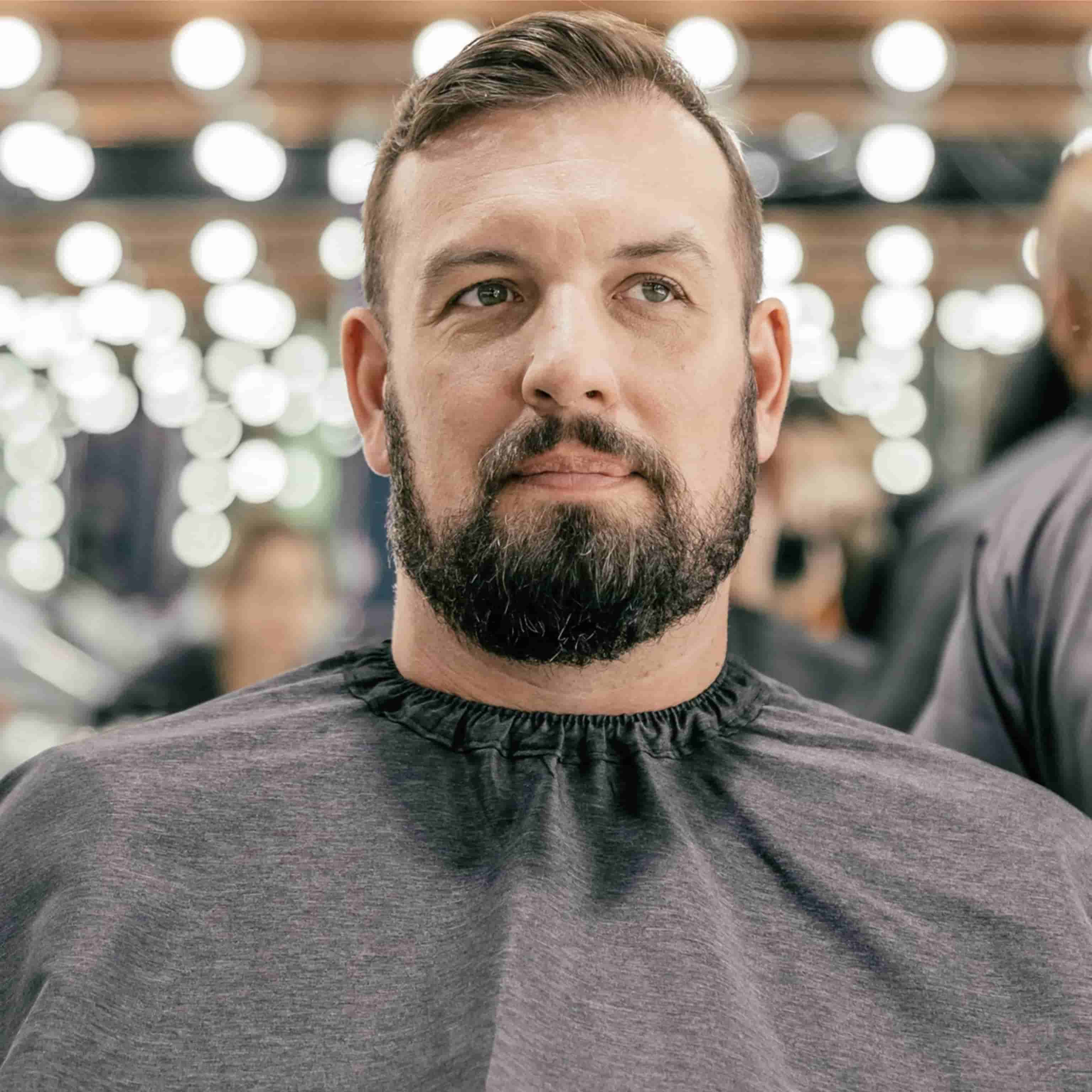 Barber Strong Classic Barber Cutting Cape - Grey - BUYBARBER.COM