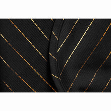 Barber Strong Classic Barber Cutting Cape - Black/Gold Pinstripe Barber Strong