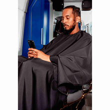 Barber Strong Classic Barber Cutting Cape - Solid Black Barber Strong
