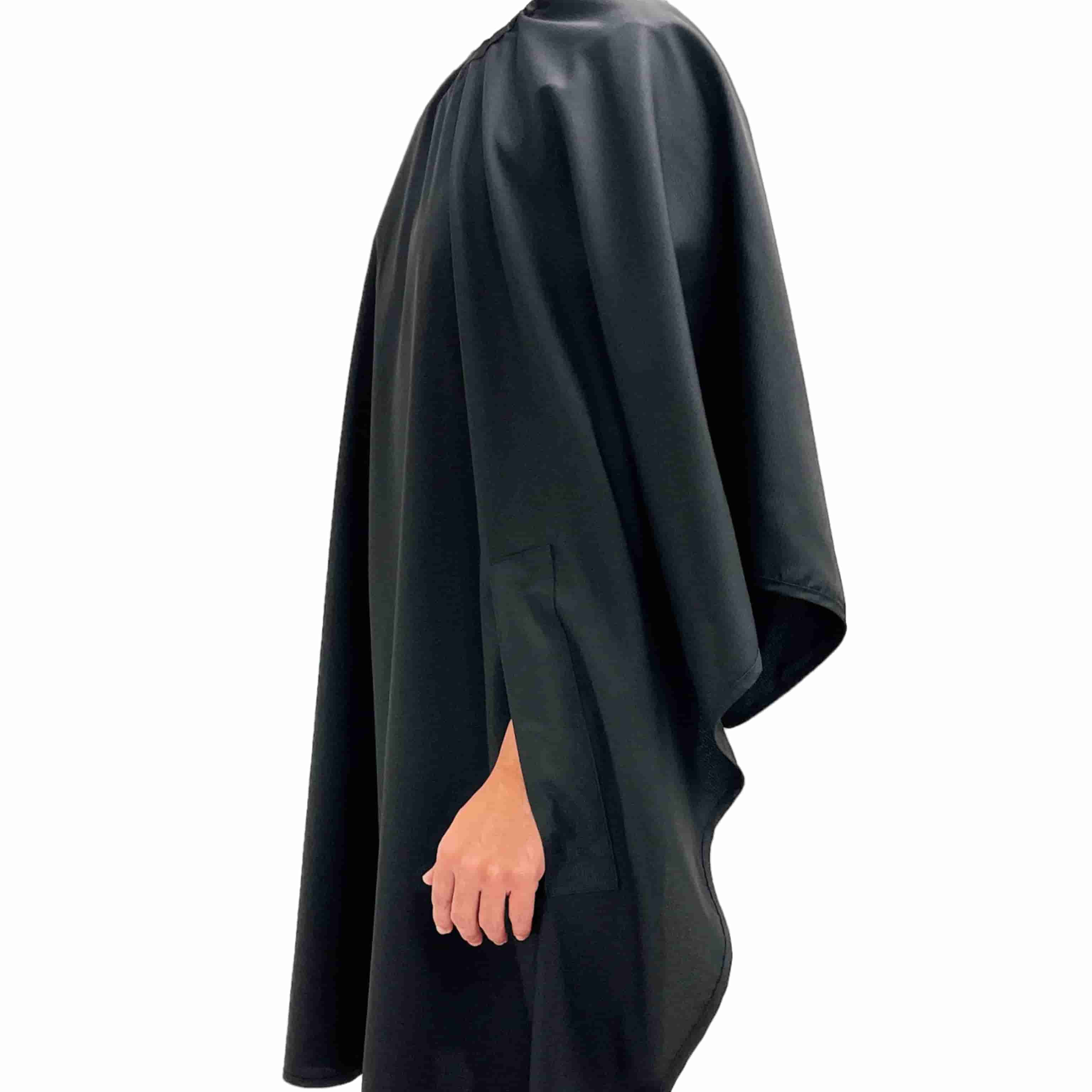 Barber Strong Classic Barber Cutting Cape - Solid Black Barber Strong