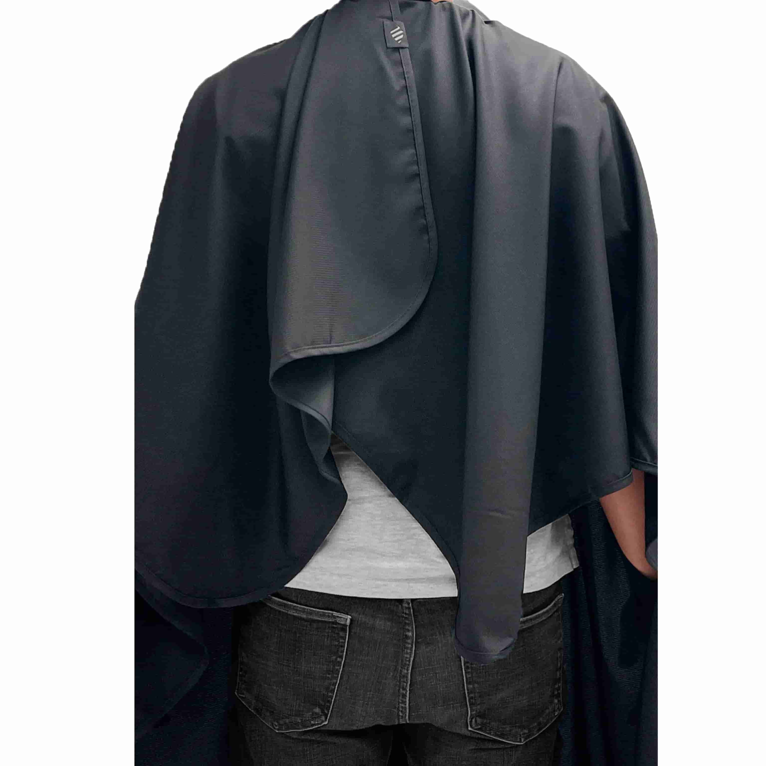 Barber Strong Classic Barber Cutting Cape - Solid Black Barber Strong