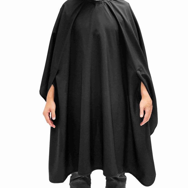 Barber Strong Classic Barber Cutting Cape - Solid Black Barber Strong