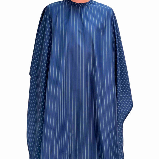 Barber Strong Classic Barber Cutting Cape - Blue/White Pinstripe
