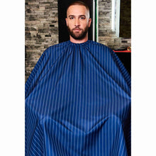 Barber Strong Classic Barber Cutting Cape - Blue/White Pinstripe Barber Strong