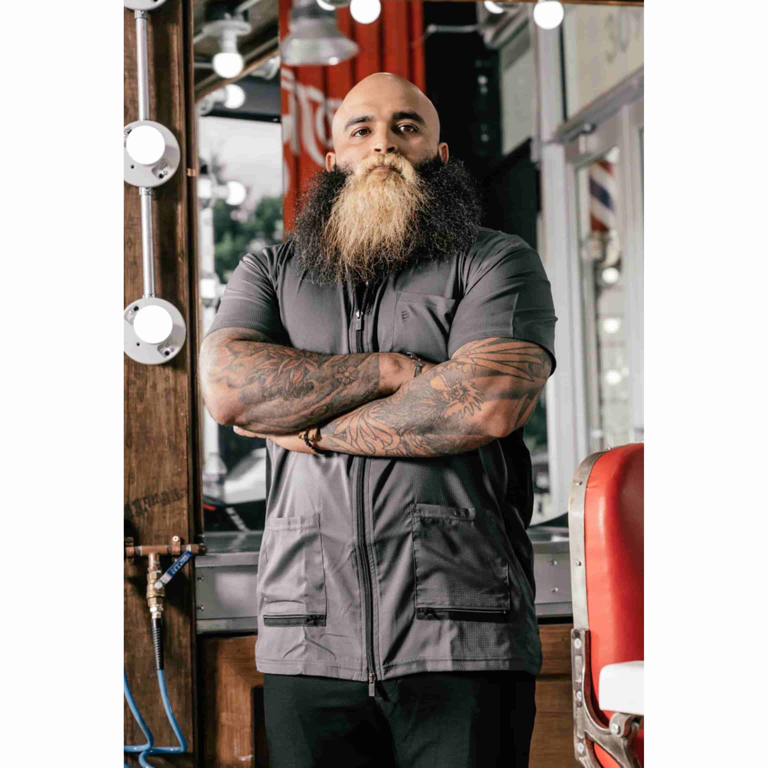 Barber Strong Barber Jacket -Grey Barber Strong