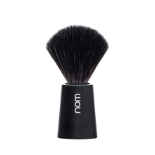 NOM Shaving Brush, Black Fibre, Plastic Black - BUYBARBER.COM