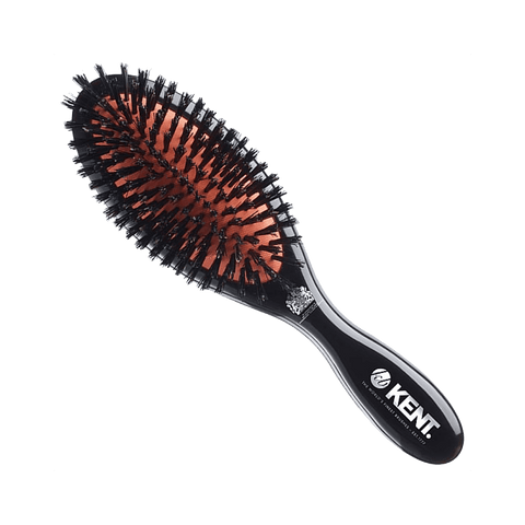 Kent Brushes Medium Sized - Pure Black Bristle - BUYBARBER.COM