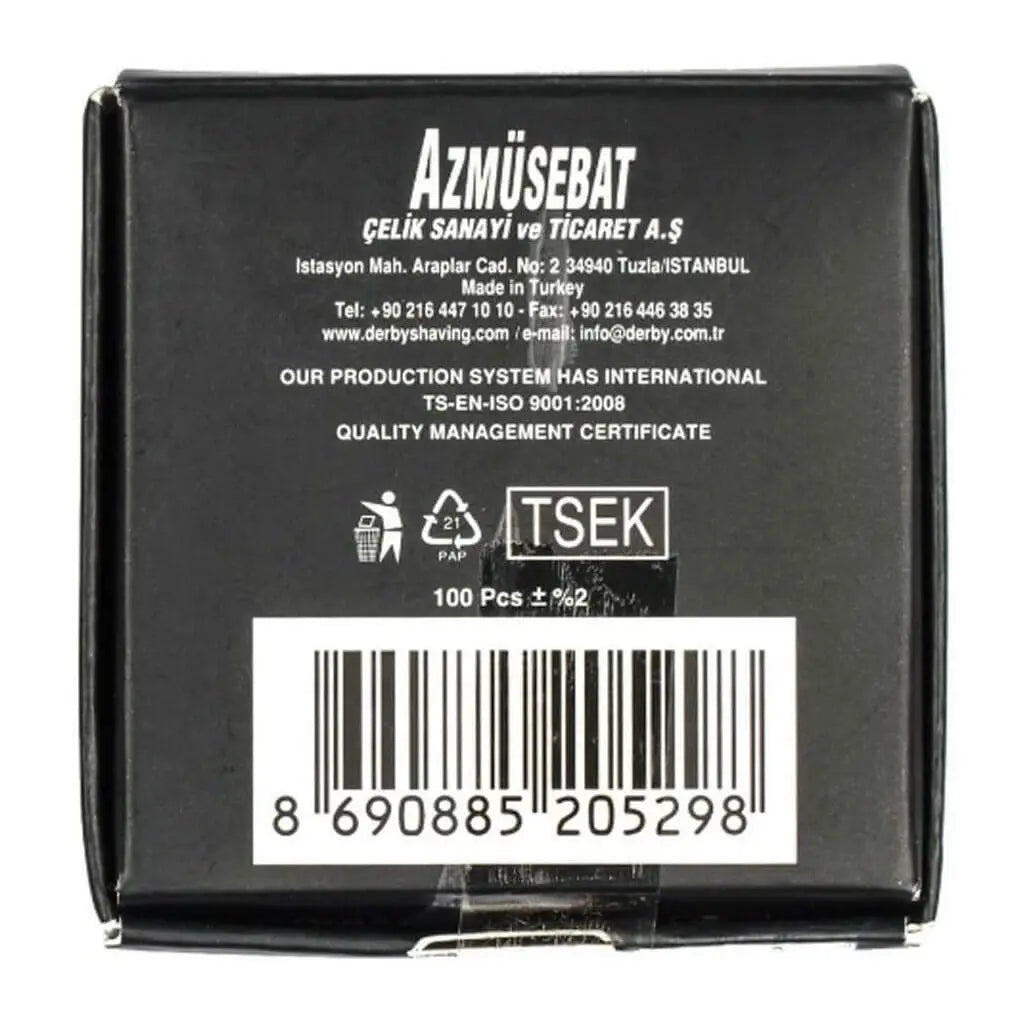 Derby Premium Single Edge Blades 100 pack - BUYBARBER.COM