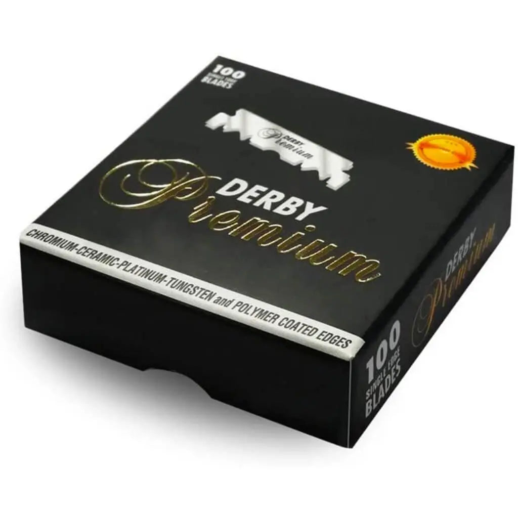 Derby Premium Single Edge Blades 100 pack - BUYBARBER.COM