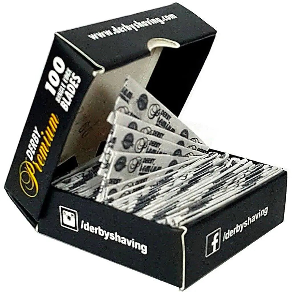 Derby Premium Single Edge Blades 100 pack - BUYBARBER.COM