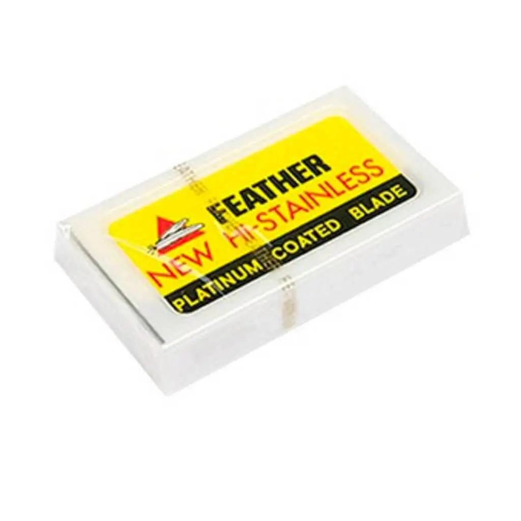 Feather Hi-Stainless Double Edge Blade 10pk - BUYBARBER.COM