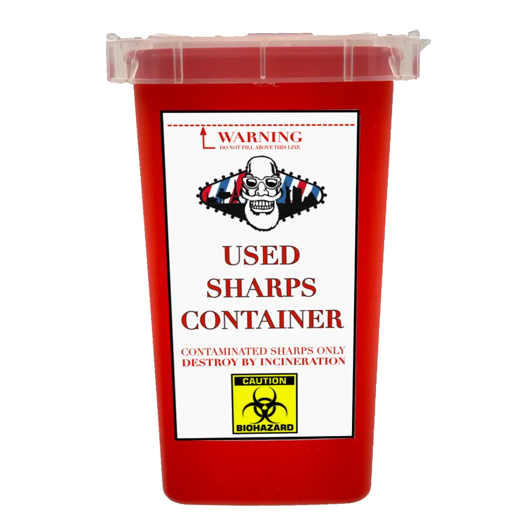 Used Blades / Sharps Container - BUYBARBER.COM