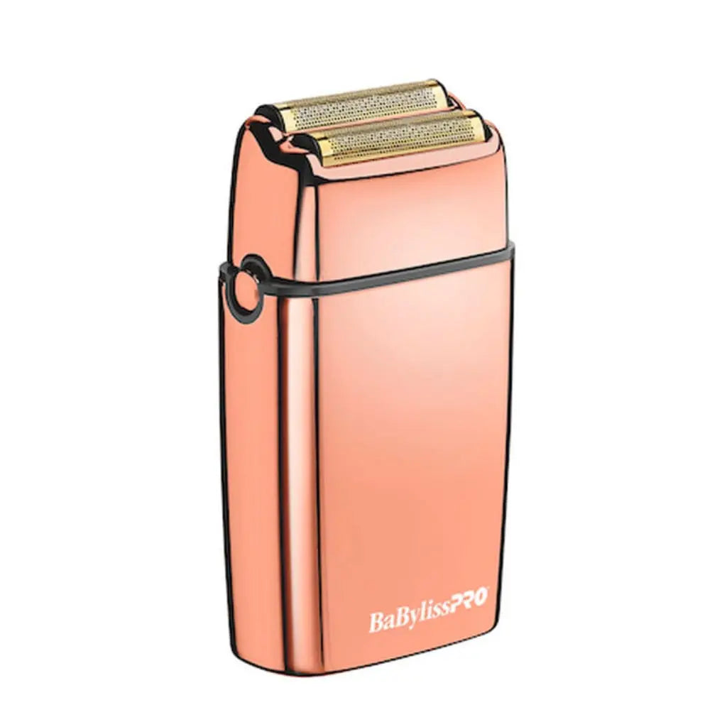 BaBylissPRO® FOILFX02™ Cordless Rose Gold Metal Double Foil Shaver- Lowest price In Cart - BUYBARBER.COM