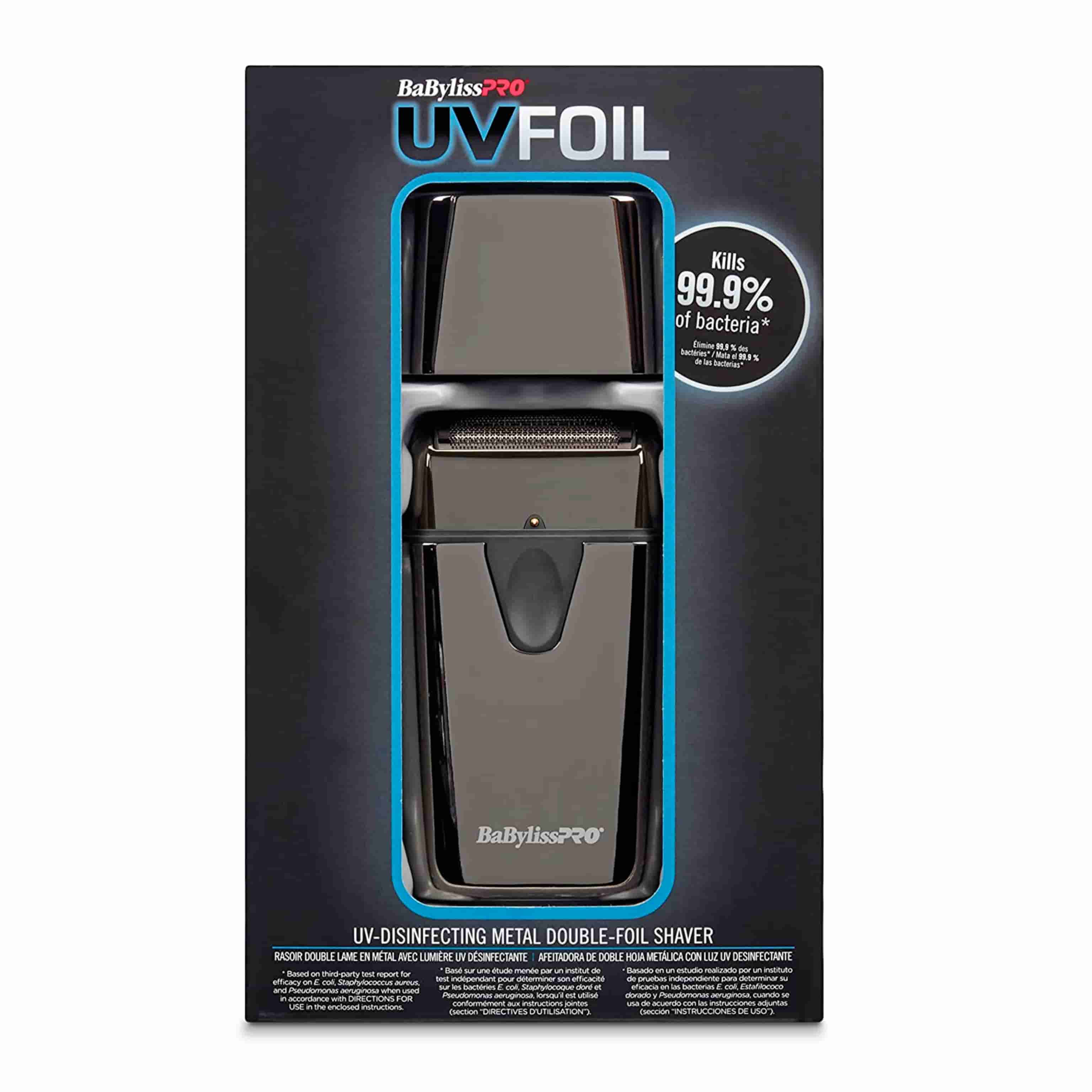 BaBylissPRO® UV Foil Double Foil Shaver | FXLFS2 | Grey BaByliss
