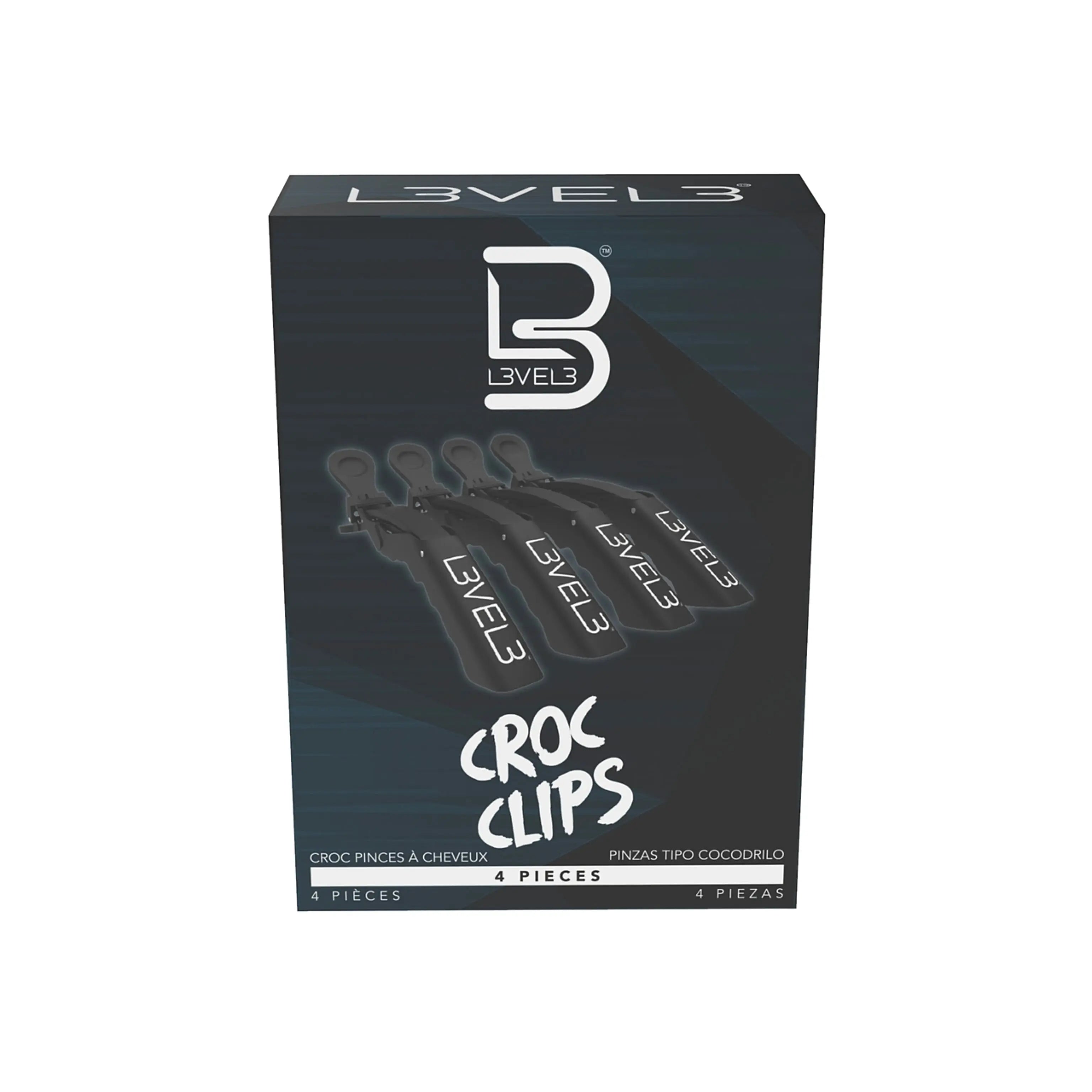 Level 3 Hair Croc Clips-4 Pack - BUYBARBER.COM