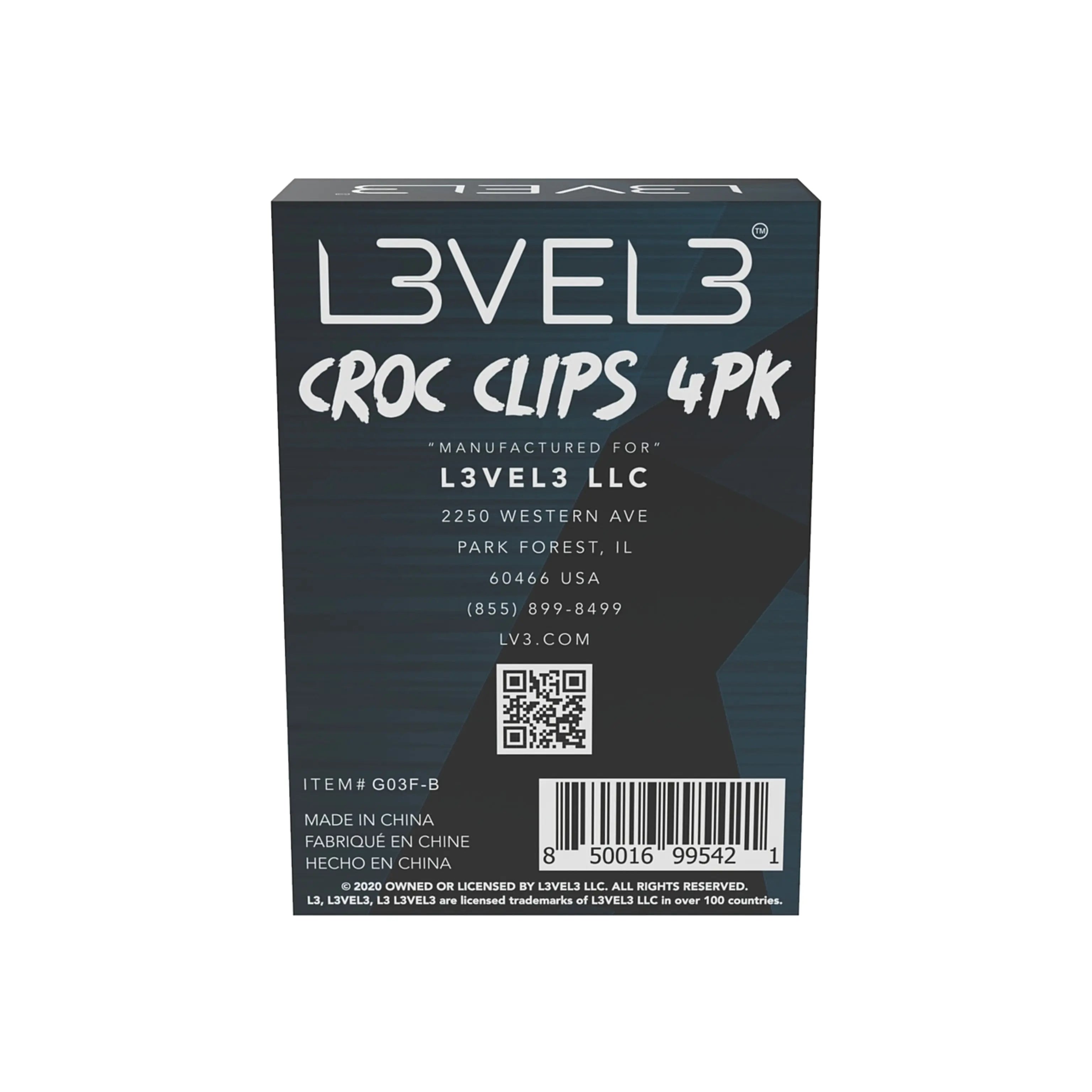 Level 3 Hair Croc Clips-4 Pack - BUYBARBER.COM