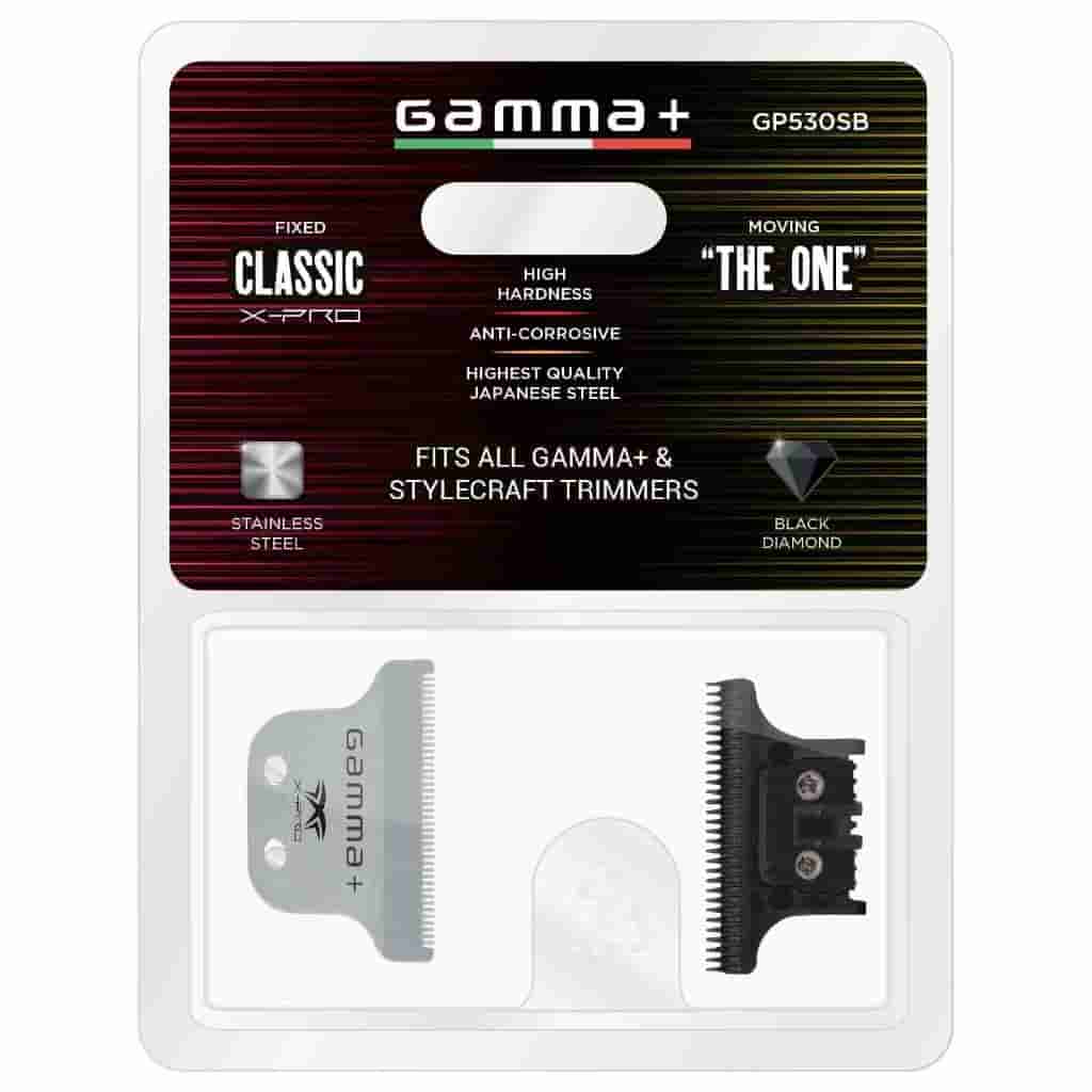 Gamma+ X-Pro Wide Trimmer Blade - The One Cutter - Set - BUYBARBER.COM