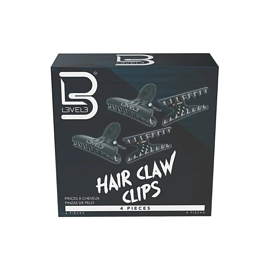 Level 3 Hair Claw Clips-4 Pack - BUYBARBER.COM