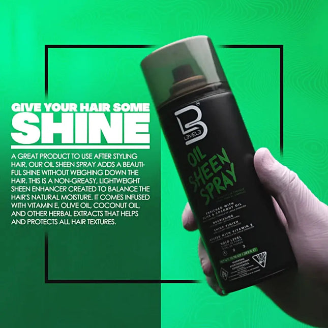 Level 3 Oil Sheen Spray | Shop Buy Barber