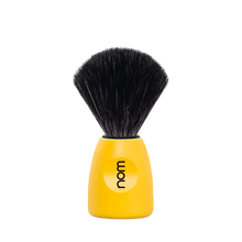 NOM Shaving Brush, Black Fibre, Plastic Lemon - BUYBARBER.COM