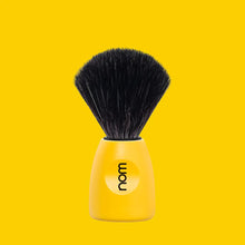 NOM Shaving Brush, Black Fibre, Plastic Lemon - BUYBARBER.COM