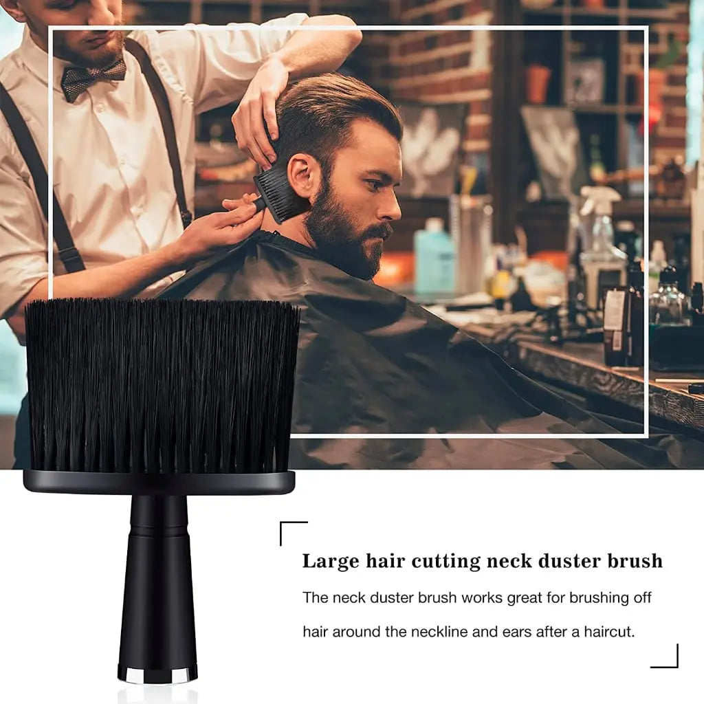Extra-Wide Stand Up Neck Duster With Soft Nylon Bristles - BUYBARBER.COM