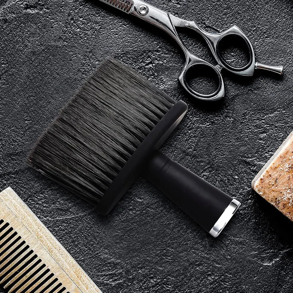 Extra-Wide Stand Up Neck Duster With Soft Nylon Bristles - BUYBARBER.COM