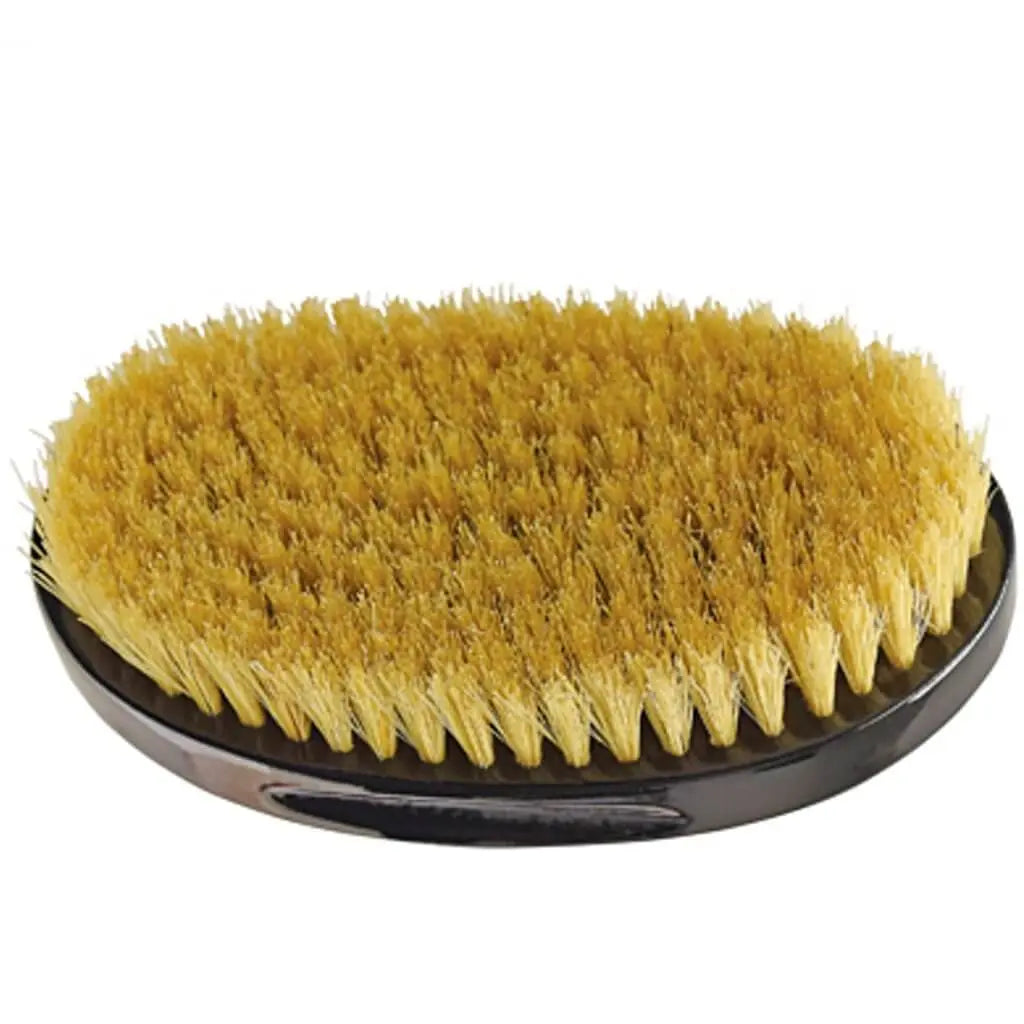 Deluxe Curved Oval Palm Brush White Boar Bristles - BUYBARBER.COM