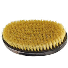 Deluxe Curved Oval Palm Brush White Boar Bristles - BUYBARBER.COM