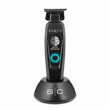 Saber Professional Full Metal Body Digital Brushless Motor Cordless Hair Trimmer - Black - BUYBARBER.COM