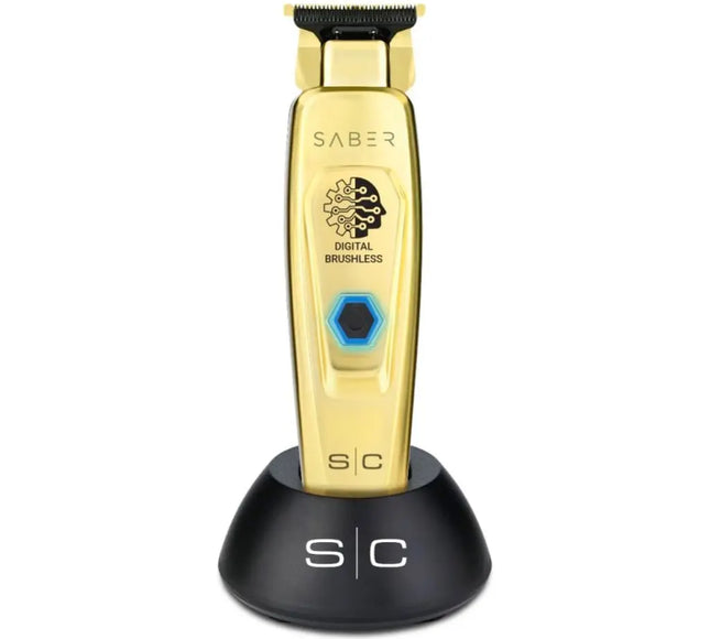 Saber - Professional Full Metal Body Digital Brushless Motor Cordless Hair Trimmer - BUYBARBER.COM